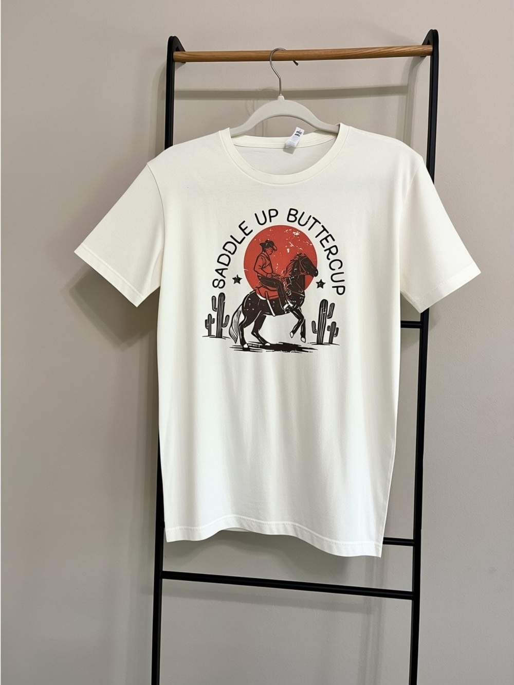 Next Level Apparel Saddle Up Buttercup Graphic Tee M